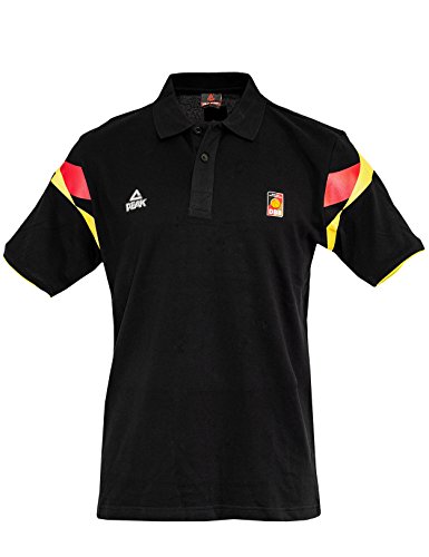 PEAK Sport Europe Polo Deutschland, Schwarz, XXL, G-DBB143