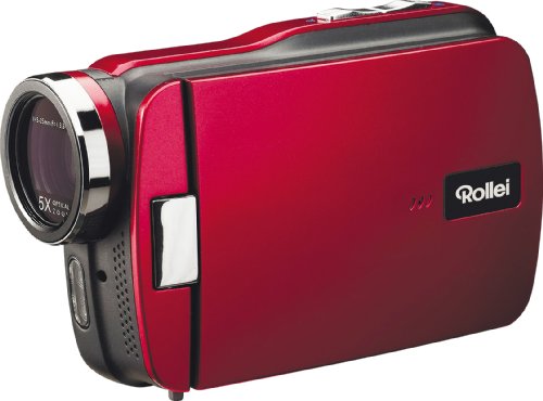 Rollei Movieline SD 55 Camcorder (5 Megapixel Kamera, 7,62 cm (3,0 Zoll) Touchpanel, Full HD, 5-fach optischer Zoom, SD/Micro-SD Kartenslot, USB 2 ...