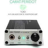 USBオーディオアンプ D/Aコンバータ CARAT-PERIDOT USB対応のヘッドホンアンプ 高音質な外部アンプ パソコンで音楽を楽しむ方に最適