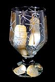 Angel Wings Design - Hand Painted - High Ball - All Purpose Glass - 10.5 oz.