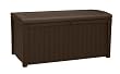 Keter 17197731 Kissenbox Borneo, 400 L, Rattanoptik, Kunststoff, braun