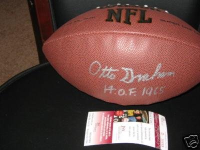 Signed Otto Graham Football - hof Jsa coa - Autographed Footballs