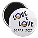 OBAMA Supports Same-Sex Marriage Love is Love LGBT Rainbow 2.25 inch Fridge Locker Magnet