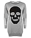 Women Ladies Skull Print Halloween Long Sweatshirt Jumper Pullover