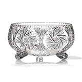 IMAGE OF Round Footed Pinwheel Bowl - 3 FootedPinwheel Centerpiece 12