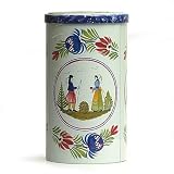 Le Guillou Pure Butter Galettes de Bretagne in Round Quimper Art Breton Tin - 17 oz.