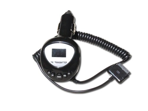 GSI Super Quality FM Transmitter/Modulator + Car Charger Kit - LCD Display, For Apple iPod Nano, Touch, Video, Classic - Cigarette Lighter Plug-In