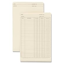 Wilson Jones Ledger Folder, 19.5 x 6 Inches, Manila, 100 Folders Per Box (W700-04)