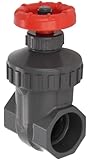 Spears PVC Gate Valve, Non-Rising Stem, Buna-N O-Ring, Socket
