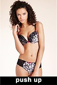 Limited Collection Bow Print Push Up Plunge Bra