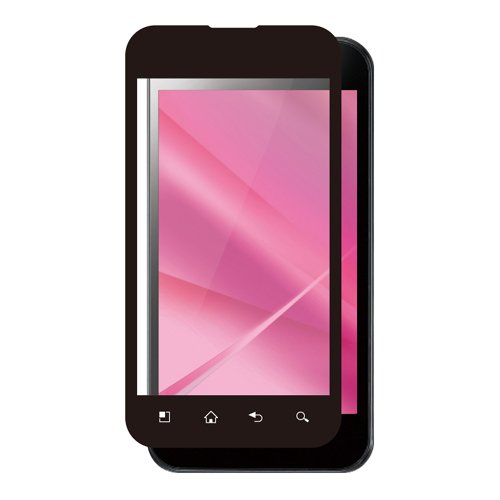 docomo L-07C液晶保護 気泡0反射防止 ブラック