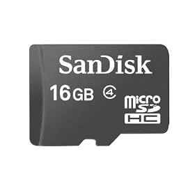 SanDisk 16 GB microSDHC Flash Memory Card (card only) SDSDQM-016G: Computers &amp; Accessories