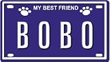 41yyc9fqsCL. SL160  BOBO Dog Name Plate for Dog House. Over 400 Names Availaible. Type in Name Dog Plate in Search. Your Dog Name will show up.