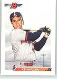 1992 Bowman #283 Kevin Flora - California Angels (RC - Rookie Card) (Baseball Cards)