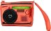 Loop NYC Audio Couture Neon Orange Walkman Radio Clutch with Speaker