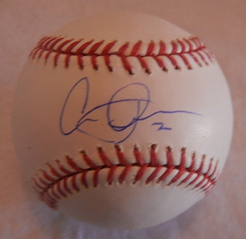 Carlos Quentin Autographed Official Major League Baseball W/PROOF, Picture of Carlos Signing For Us, Chicago White Sox