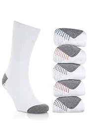 5 Pairs of Cotton Rich Spot Sole Sports Socks