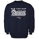 New England Patriots Navy Blue Critical Victory Crew Sweatshirt