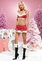 Sexy 2Pc Miss Santa Claus Outfit Underwire Bra And Skirt by Leg avenue