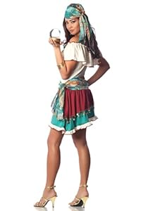 Delicious Women's Gypsy Rose Sexy Costume, Turquoise, Large/X-Large