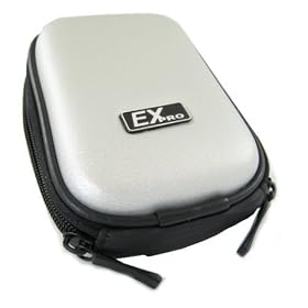 Ex-Pro� Silver Hard Clam Shock proof Digital Camera Case Bag CR261A for Nikon Coolpix L2, L3, L4, L6, L10, L11, L12, L14, L15, L16, L17, L18, L19, L20, L21, L22, L23, L24, P3, P4, S1, S2, S3, S4, S5, S7, S9, S50, S50c, S51, S51c, S52, S52C, S60, S70, S80, S100, S200, S200, S203, S210, S220, S225, S230, S230, S500, S510, S520, S550, S560, S570, S600, S610, S620, S630, S640, S700, S710, S1000, S2500, S3000, S3100, S4000, S4100, S4150, S5100, S6000, S6100, S6150, S6200 & More.