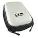 Ex-Pro� Silver Hard Clam Shock proof Digital Camera Case Bag CR261A for Nikon Coolpix L2, L3, L4, L6, L10, L11, L12, L14, L15, L16, L17, L18, L19, L20, L21, L22, L23, L24, P3, P4, S1, S2, S3, S4, S5, S7, S9, S50, S50c, S51, S51c, S52, S52C, S60, S70, S80, S100, S200, S200, S203, S210, S220, S225, S230, S230, S500, S510, S520, S550, S560, S570, S600, S610, S620, S630, S640, S700, S710, S1000, S2500, S3000, S3100, S4000, S4100, S4150, S5100, S6000, S6100, S6150, S6200 & More.