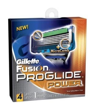 Gillette Fusion Power Proglide Repalcement Head 4 Pack