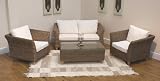 TAMARA NATURAL RATTAN CANE CONSERVATORY FURNITURE SUITE