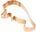 Old River Road Manatee Shape Cookie Cutter, Copper