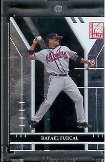 2004 Donruss Elite Extra Rafael Furcal Atlanta Braves Baseball Card #80 - Mint Condition - In Protective Display Case !