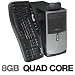 Systemax Beast IV Desktop PC - AMD Phenom X4 9550, genuine Windows Vista® Home Premium 64 Bit, 1TB HD, 8GB DDR2 RAM, Lightscribe DVDRW, HDMI/DVI, GB LAN