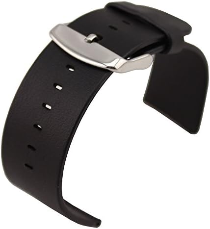 Apple Watch Genuine Leather Strap + Ultra Clear Screen Protector, [Molop Edition] Molop Premium Replacement Strap Wrist Band Strap for Smart Watch iWatch, 42mm or 38mm (black 38mm)