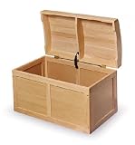 Natural Hardwood Barrel Top Toy Chest
