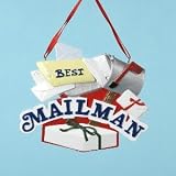 BEST MAILMAN ORNAMENT - 3.5