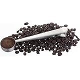 VonShef Stainless Steel Ground Coffee Measuring Scoop with Bag Clip