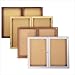 Enclosed Bulletin Board (1 door) Size: 36" x 36", Frame: Walnut Finish, Backing: Standard