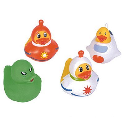 12 pc - Space Alien Astronaut Rubber Duck Ducky Duckies