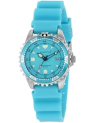 Momentum Womens 1M-DV01A1A M1 Aquamarine Silicone Rubber Dive Watch