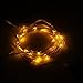 BINZET 10ft 30 LEDs Yellow Starry Starry Light String Light 3xAA Battery Powered Flexible Indoor String Lights Wedding Party Light