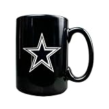 Dallas Cowboys 15oz Black Ceramic Mug