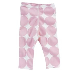 Dwellstudio Organic Cotton Leggings, Dots Petal, 6-12 Months