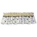 Cocoa Dots Window Valance