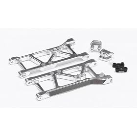 Heavy Duty Rear Suspension Arm Set, Silver: RC8 from Suspension Sets