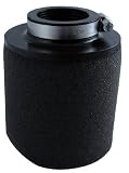 Uni Filter UP4125 Black Universal Urethane Flange Straight Clamp-On Pod Filter
