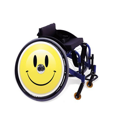 Smiley Face Manual Wheelchair Spoke Guards (pair)