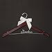 Ella Celebration Bride to Be Wedding Dress Hanger Wooden and Wire Hangers for Gown (Mahogany with Silver Wire)