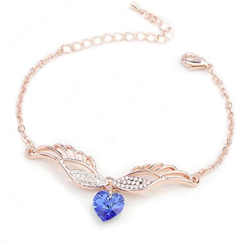 Kaariag Punkin™ Angle Wings Crystal Charm Link Bracelet
