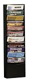 11 Con-Tur Pocket Vertical Literature Rack - Black