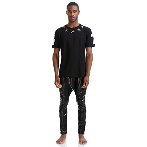 Zero Men's Leopard Pompous Hipster Religious Hip Hop T-Shirt