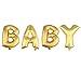 Lovne 16 Inch Gold Helium Foil Balloons, Baby Letter Balloon for Wedding Birthday Party
